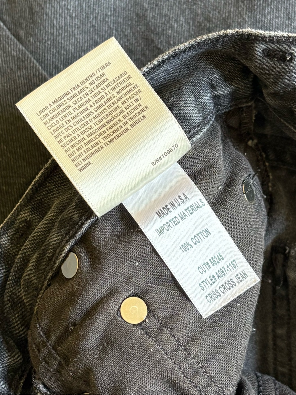 AGOLDE Criss Cross Jean - Savage - Picture 11 of 11